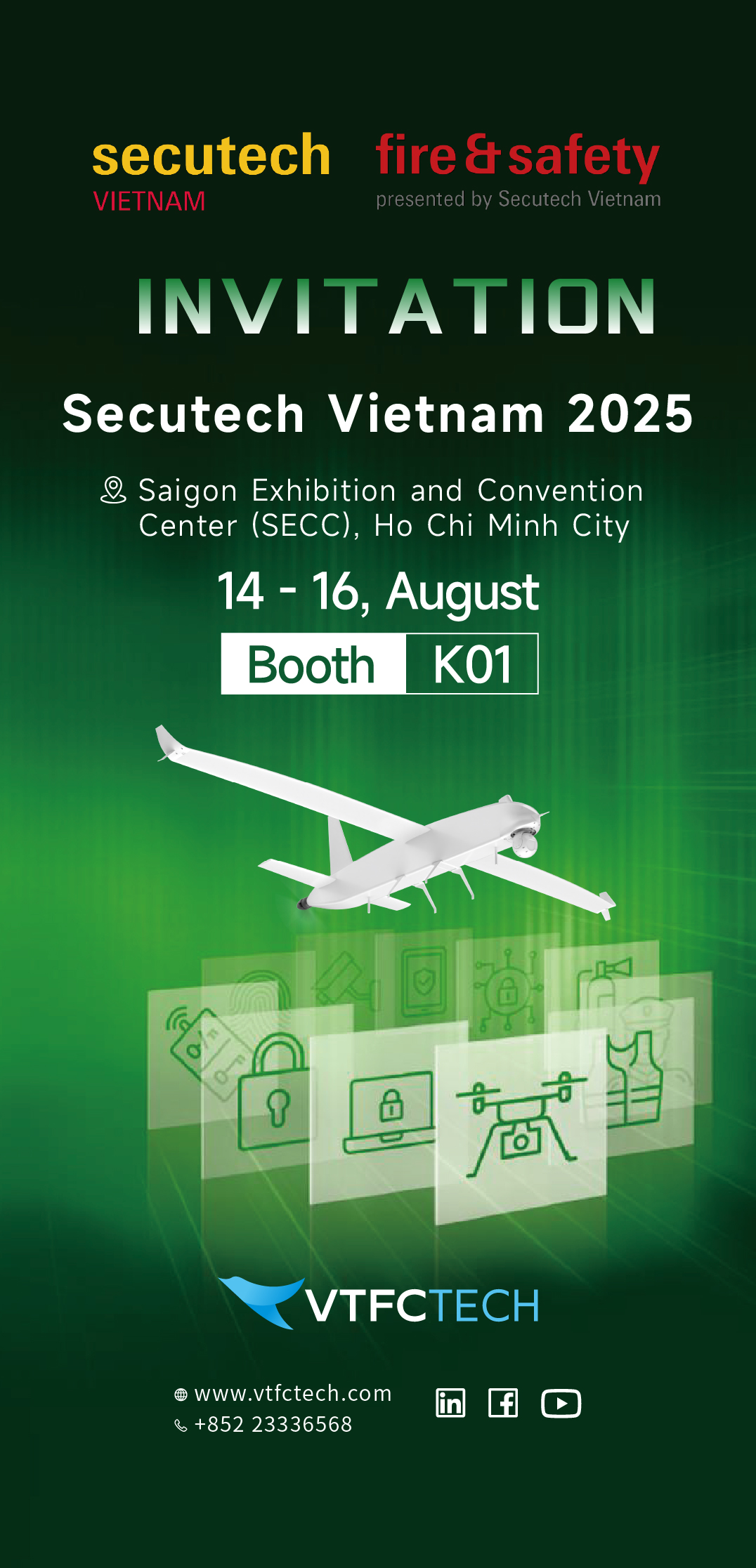 VTFCTech to Showcase Fixed-Wing UAV Solutions for Disaster Response at Secutech Vietnam 2025